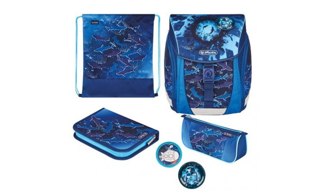 Herlitz FiloLight Plus Deep Sea school bag set Boy Polyester Blue