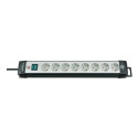 Brennenstuhl 1951580101 Regleta, 230 V, Negro y Gris Claro, 49 cm power extension 5 m 8 AC outlet(s)