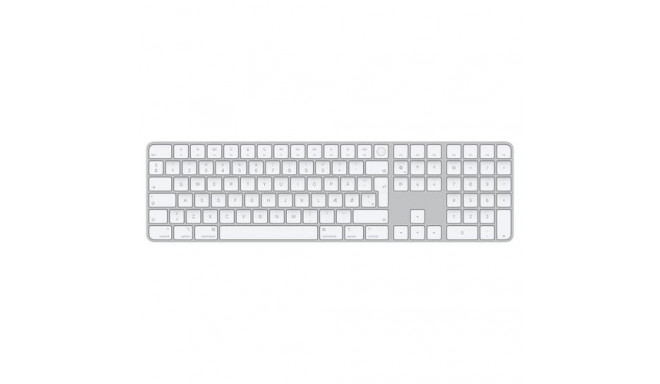 Apple Magic keyboard USB + Bluetooth Danish Aluminium, White