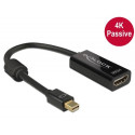 DeLOCK 62613 video cable adapter 0.2 m Mini DisplayPort HDMI Type A (Standard) Black