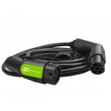 Green Cell EV10 electric vehicle charging cable Black Type 2 1 7 m