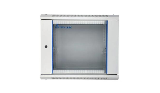 Extralink Rackmount cabinet 9U 600x600 Gray wall mounted