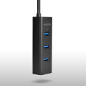 Axagon HUE-S2BL interface hub USB 3.2 Gen 1 (3.1 Gen 1) Type-A 5000 Mbit/s Black