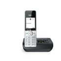 Gigaset COMFORT 500A Analog/DECT telephone Caller ID Black, Silver