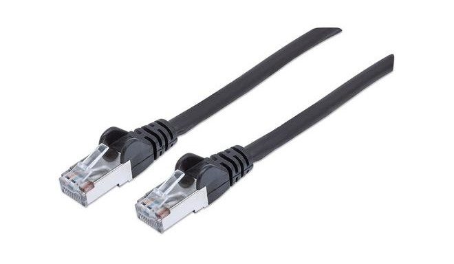 Intellinet Network Patch Cable, Cat6A, 10m, Black, Copper, S/FTP, LSOH / LSZH, PVC, RJ45, Gold Plate