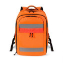 Dicota Hi-Vis backpack Orange Polyethylene terephthalate (PET), Thermoplastic polyurethane (TPU)
