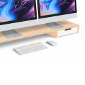 POUT All-in-one wireless charging & hub station for dual monitors EYES 9 White colour