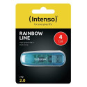 Intenso Rainbow Line USB flash drive 4 GB USB Type-A 2.0 Blue