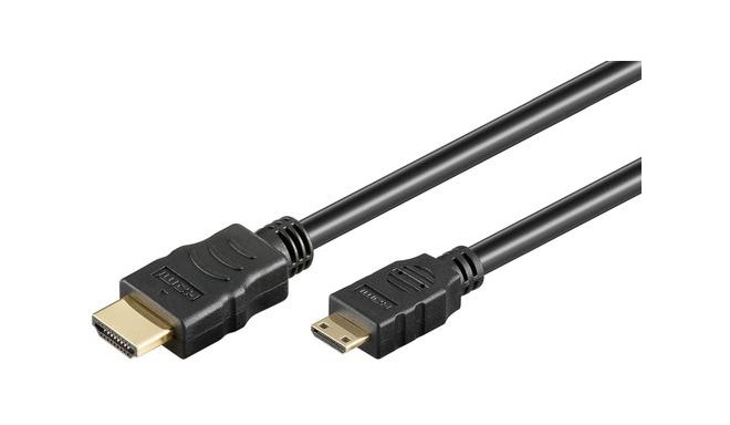 Goobay HDMI High Speed Cable with Ethernet (Mini), 5 m, Black