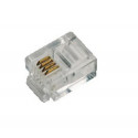 LogiLink RJ11 wire connector Transparent