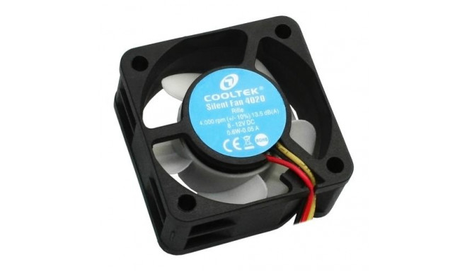Cooltek Silent Fan 4020 Computer case 4 cm Black, White