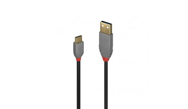 Lindy 0.5m USB 2.0 Type A to C Cable, Anthra Line