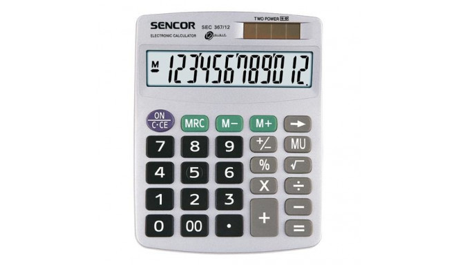 Sencor SEC 367/12 calculator Pocket Basic Grey