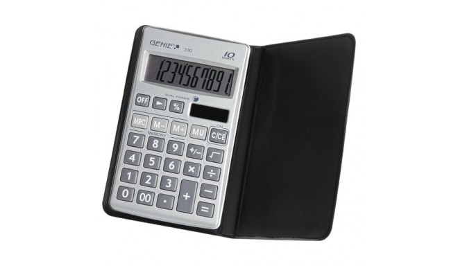 Genie 330 calculator Pocket Display Black, Silver