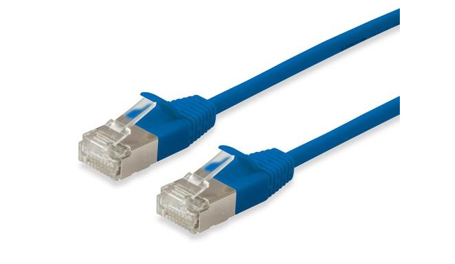 Equip Cat.6A F/FTP Slim Patch Cable, 3m, Blue