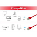 Equip Cat.6A F/FTP Slim Patch Cable, 3m, Red