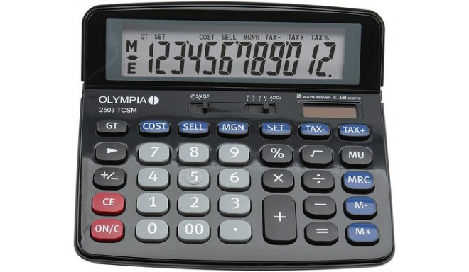 Olympia 2502 calculator Desktop Basic Black, Blue, Grey