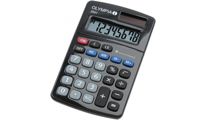 Olympia 2501 calculator Desktop Basic Black, Blue, Grey