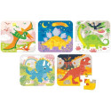 CZUCZU 5902983491163 puzzle Contour puzzle 9 pc(s) Dinosaurs