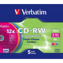 Verbatim CD-RW Colour 12x 700 MB 5 pc(s)