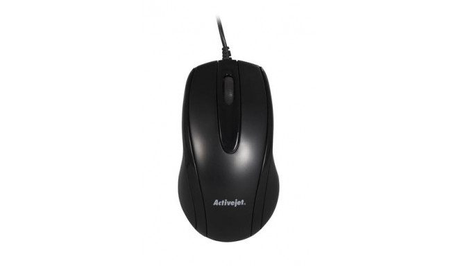 Activejet AMY-083 Wired computer mouse (optical; 1000 DPI; black)