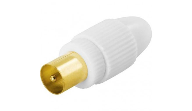 Deltaco DEL-664 wire connector 1x 9.5mm M Gold, White