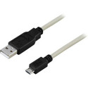Deltaco USB 2.0 Cable A/micro B, 2m USB cable USB A Micro-USB B