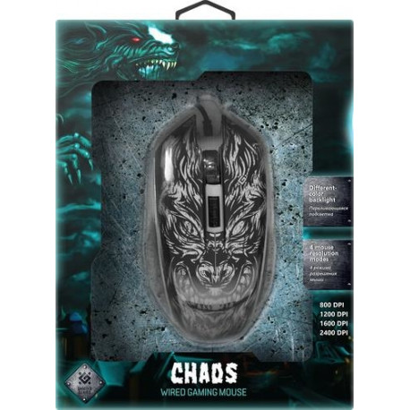 Defender CHAOS GM-033 mouse Right-hand USB Type-A Optical 2400 DPI ...
