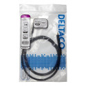 Deltaco USBC-DP100 video cable adapter 1 m USB Type-C DisplayPort Black