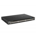 D-Link DGS-1520-52MP Managed L3 Gigabit Ethernet (10/100/1000) Power over Ethernet (PoE) 1U Black