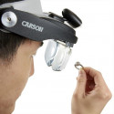 Carson Head magnifier PRO Series MagniVisor Deluxe with LED and 4 lenses