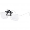 Carson Magnifying Glasses 1.5x (+2.25 Diopter) Clip-On and Flip-Up