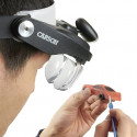 Carson Head magnifier PRO Series MagniVisor Deluxe with LED and 4 lenses