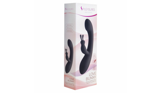 Rabbit Vibrator S Pleasures Black Pink (18,7 x 3,5 cm)