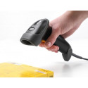 DeLOCK 90584 barcode reader Handheld bar code reader 1D Laser Black