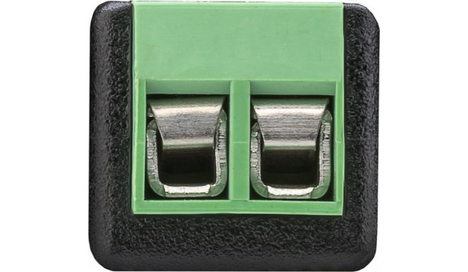 Goobay 76740 terminal block Black, Green