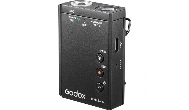 Godox WMicS2 TX2 UHF Wireless Transmitter