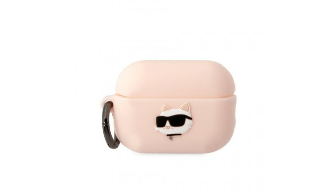 Karl Lagerfeld case for Airpods Pro 2 KLAP2RUNCHP pink 3D Silicone NFT Karl