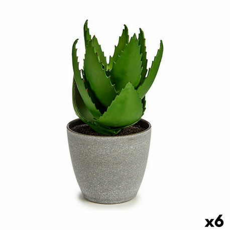 Dekoratiivne Taim Ibergarden YC184573 Plastmass Aloe vera 15 x 23,5 x 15 cm (6 Ühikut)