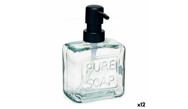 Дозатор мыла Berilo Pure Soap Прозрачный Стеклянный Пластик 250 ml 9 x 15 x 5 cm (12 штук)