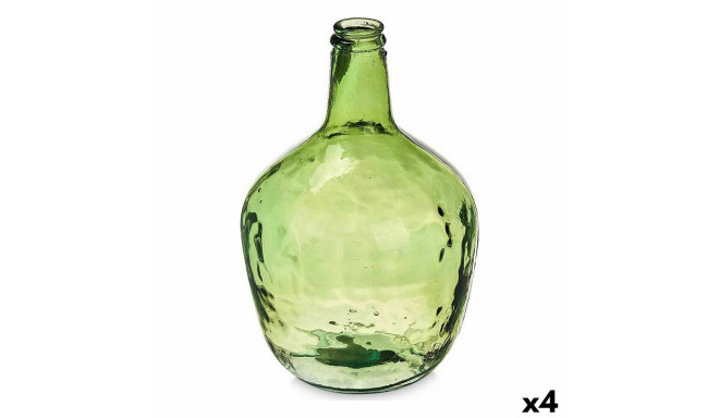 бутылка 2255/04-G Зеленый Плоский 4 L 17 x 29 x 17 cm Декор (4 штук)