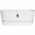 Planter Elho   White 60 cm Plastic Oval Planter Elho   White 60 cm Plastic Oval