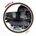 Coal Barbecue with Wheels Aktive Black 46 x 89 x 46 cm