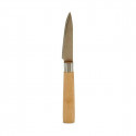Peeler Knife Silver Brown Stainless steel Bamboo 22 x 19,5 x 2 cm (12 Units)
