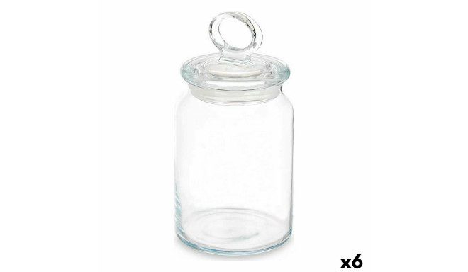 Burka Kitchen 860 ml 9,8 x 19,3 x 9,8 cm Caurspīdīgs Silikona Stikls (6 gb.)