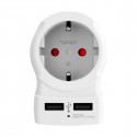 Vooluadapter Skross 1500280 USB x 2 Euroopa Ühendkuningriik