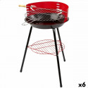 Barbecue Portable Aktive Red 37 x 61 x 45 cm Wood Iron Ø 38 cm