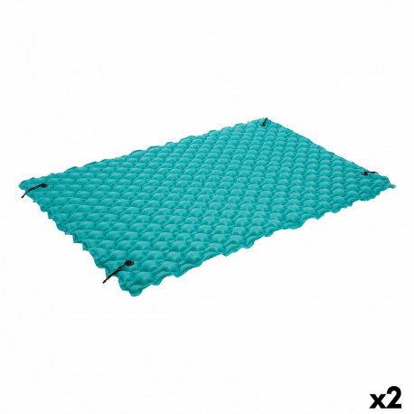 Air mattress Intex 290 x 213 cm Blanket Turquoise (2 Units)