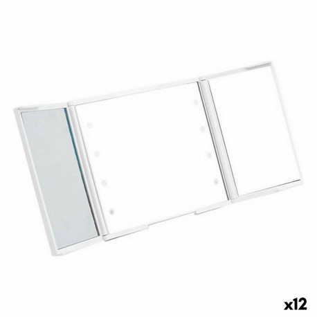 Pocket Mirror Berilo YXL2150-CC01 YXL2150-CC01 White ABS 1,5 x 9,5 x 11,5 cm LED Light (12 Units)