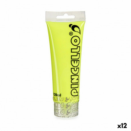 Akrila krāsa Pincello Neon Dzeltens 120 ml (12 gb.)
